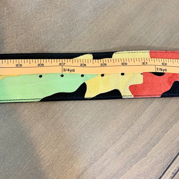 COPY - Womens Vintage The Limited Multicolor Suede Belt size Small - Picture 6 of 7